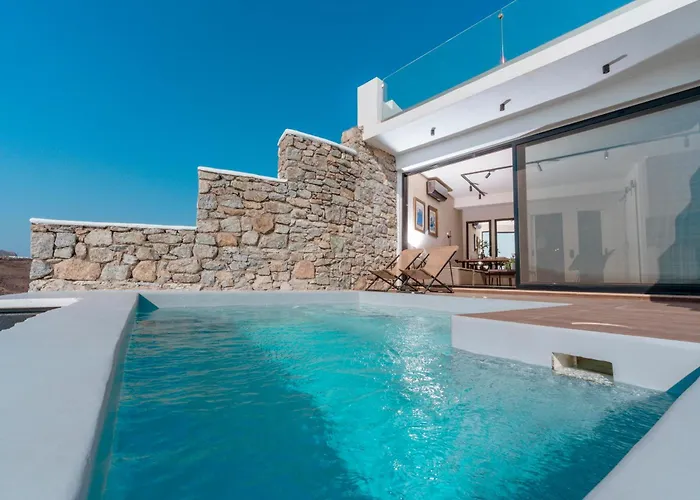 Luxury Sea View Private Pool - Exclusive At Elia Mykonos Ferienhaus *
